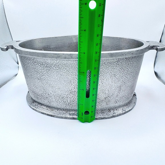 Vintage Guardian Service Pewter Aluminum Heart Shaped Bowl w Handles - Picture 4 of 6